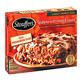 Stouffer's Large Family Size lasagna with meat & sauce Left Picture